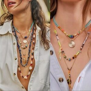 Free People My Magic
NWT
Layered Necklace Gold
NWT Ariana Ost